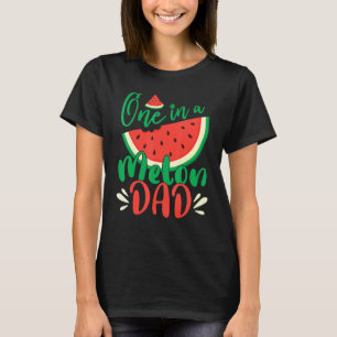 Camiseta Mens One In A Melon Pai Melon Watermelon Aniversár