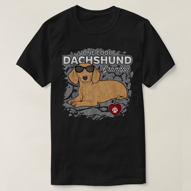 Camiseta Mens One Legal Dachshund Avô Pet Lover (Frente do Design)