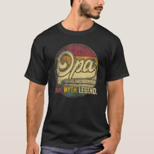 Camiseta Mens Opa O Homem Mito Dia de os pais De Legenda Av