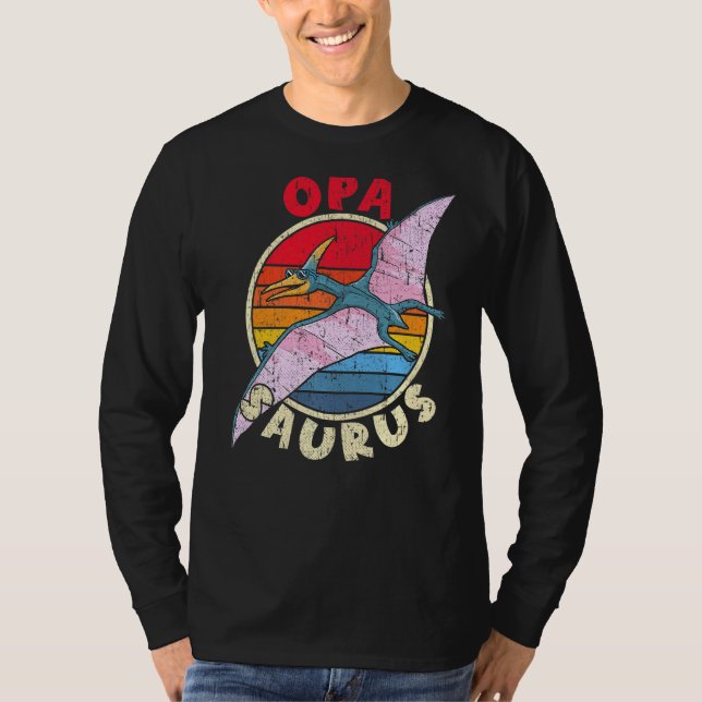 Camiseta Mens Opa Saurus I Pterodactylus I - Correspondênci (Frente)