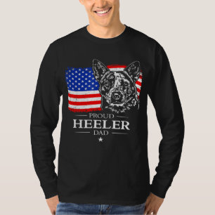 Camiseta Mens Orgulhosos Cães Cachorro Caçador Pai Bandeira