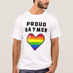 Camiseta Mens Orgulhosos Gaymer Gaming LGBT Orgulho gay Les