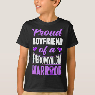 Camiseta Mens Orgulhosos Namorado De Um Guerreiro De Fibrom