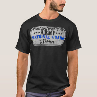 Camiseta Mens Orgulhosos Namorado De Uma Guarda Nacional Do