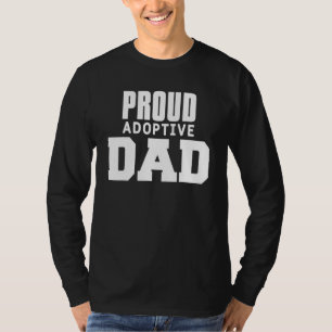 Camiseta Mens Orgulhosos Pai Adotivo Foster Padre Filho Fil