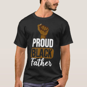 Camiseta Mens Orgulhosos Pai Negro Presente Para Preto Pai 