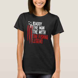 Camiseta Mens Orgulhosos Papa Pai A Lenda De Pesca 4 De Jul