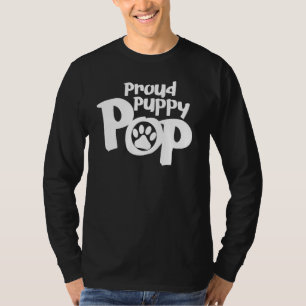 Camiseta Mens Orgulhosos Puppy Pop Furbaby Dia de os pais G