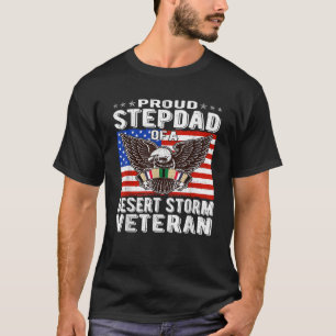 Camiseta Mens Orgulhosos Stepdad Do Deserto Tempestade Vete