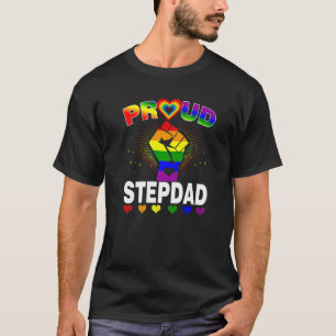 Camiseta Mens Orgulhosos Stepdad Rainbow Lgbt Orgulho gay M