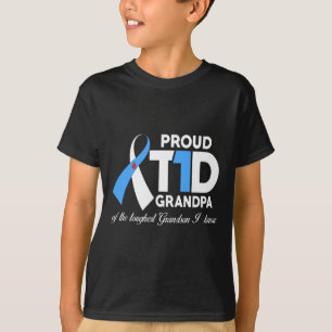 Camiseta Mens Orgulhosos Vovô Do Avô Diabetes Awaren