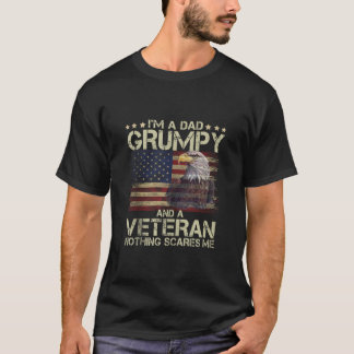 Camiseta Mens Orud Eagl Eu sou Pai Grumpy e Veterana Améric