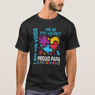 Camiseta Mens Orud Papa Autismo Sensibilização Vovô Quebra-