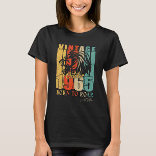 Camiseta Mens Outubro De 1965 57 Anos Antiga Edição Limitad