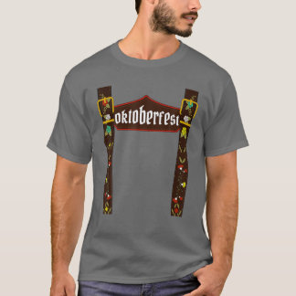 Camiseta Mens Outubro Lederhosen Costume Oktoberfest Bavari