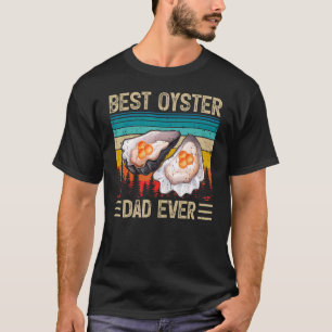 Camiseta Mens Oyster Vintage Melhor Pai de Ostra Nunca do P