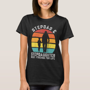 Camiseta Mens padrasto e enteado melhores amigos para a vid