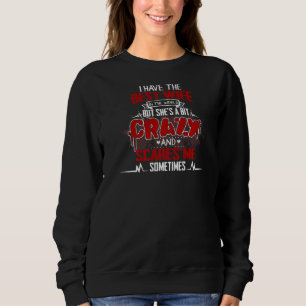 Camiseta Mens Padre Crazy Esposa & Marido Love Hilarious Hu