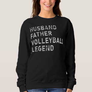 Camiseta Mens Padre Day Husband Padre Legenda de Voleibol V