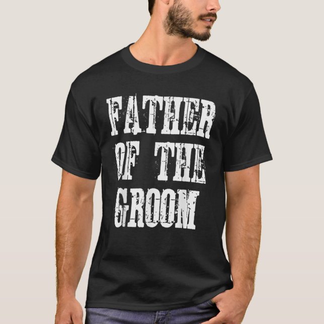 Camiseta Mens Padre do Groom (Frente)