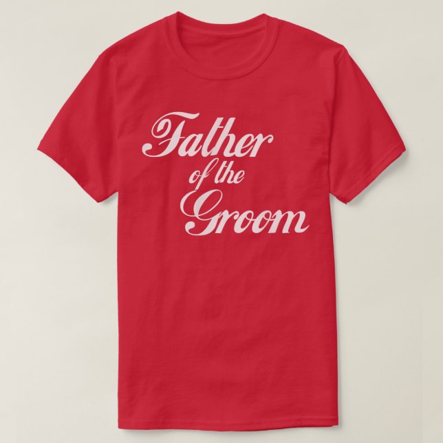 Camiseta Mens Padre do Groom (Frente do Design)