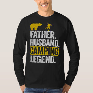Camiseta Mens Padre Husband Campanha Legenda Rv Camper Pai 