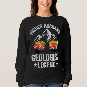 Camiseta Mens Padre Husband Geologista Legend Geology Retro