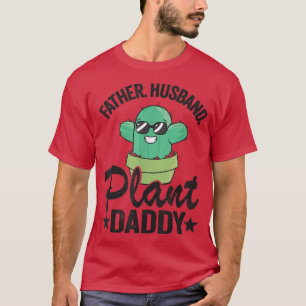 Camiseta Mens Padre Husband Planta Pai Funny Cactus Garde