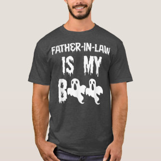 Camiseta Mens PadreInLaw é o meu Halloween da Família Boo C
