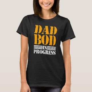 Camiseta Mens Pai Bod Em Andamento Pai Dia de os pais