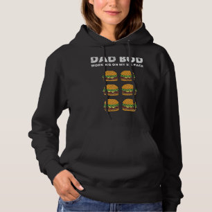 Camiseta Mens Pai Bod Seis Abas Pai Figura Hamburger