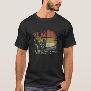 Camiseta Mens Pai Chefe Sabe Tudo Sobre Gran De Natal