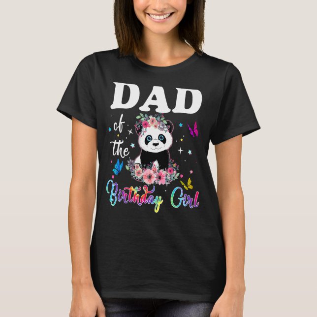 Camiseta Mens Pai Da Festa De Bear Panda (Frente)