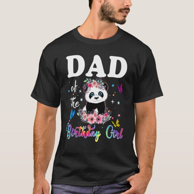 Camiseta Mens Pai Da Festa De Bear Panda (Frente)
