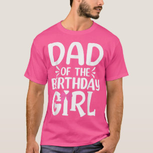 Camiseta Mens Pai da Garota de Aniversário Engraçado Papais