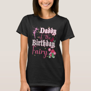 Camiseta Mens Pai Da Princesa Fada De Aniversário Mus