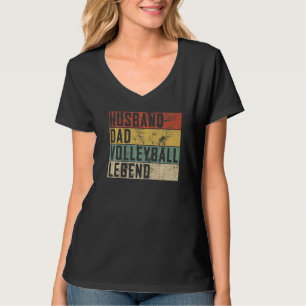 Camiseta Mens Pai De Voleibol Para Banda Solteira
