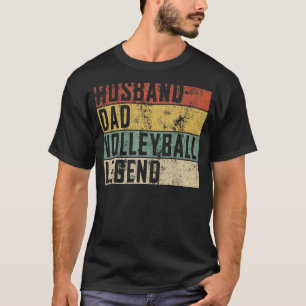 Camiseta Mens Pai De Voleibol Para Banda Solteira