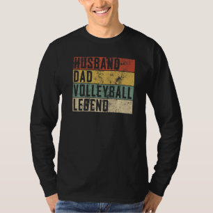 Camiseta Mens Pai De Voleibol Para Banda Solteira