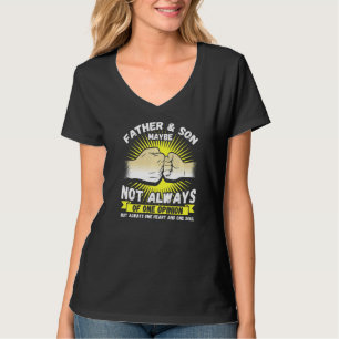 Camiseta Mens Pai & Filho Talvez Nem Sempre Concorde, Mas U