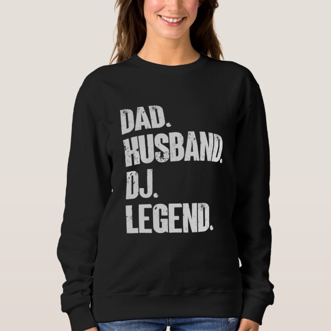 Camiseta Mens Pai Husband Dj Legend Music Artista Dj (Frente)