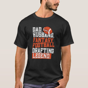 Camiseta Mens Pai Marido Fantasia Legenda de Futebol
