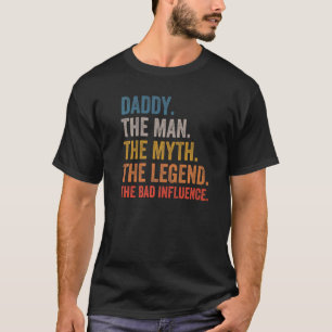 Camiseta Mens Pai O Homem A Lenda A Má Inf