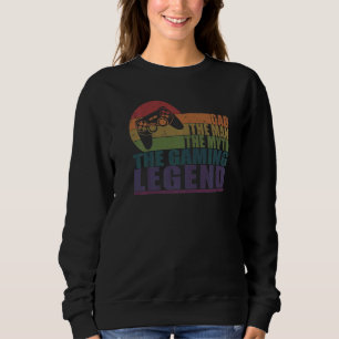 Camiseta Mens Pai O Homem O Mito Da Lenda De Jogos
