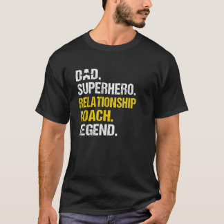 Camiseta Mens Pai Relationship Treinador Funny Relati