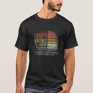Camiseta Mens Pai Sabe Tudo Retro Natal Vovô G
