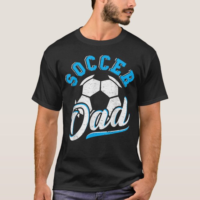 Camiseta Mens Pai_ Soccer Pai - Sentenças do futebol (Frente)