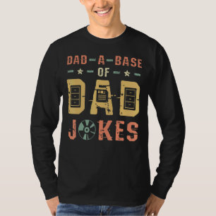 Camiseta Mens Pai Uma Base De Piada Pai Melhor Pai Já Pai