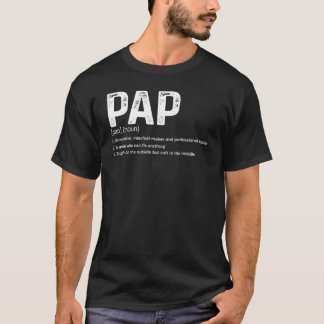 Camiseta Mens Pap Definição Como Um Avô Normal Apenas Wa