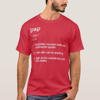 Camiseta Mens Pap Definição Engraçado Avô Nove